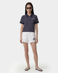 Polo avec logo emblématique - Bleu marine foncé