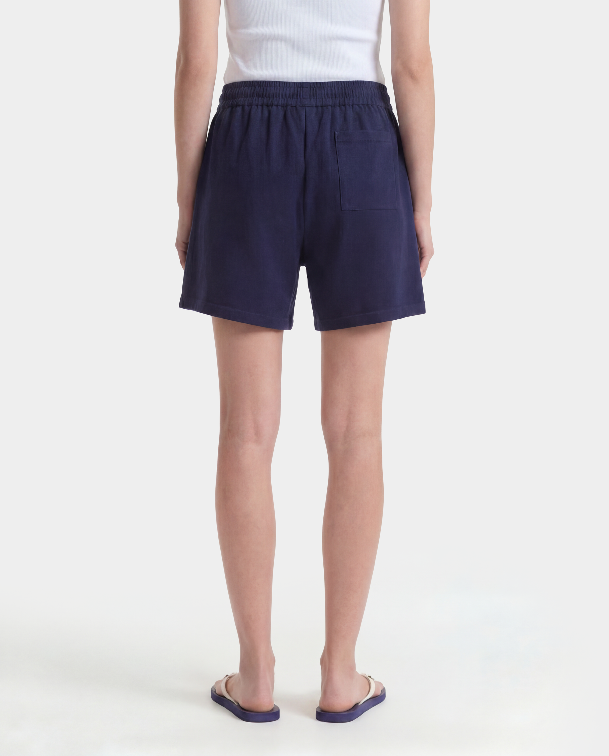 Short de sport NY Crest - Bleu marine foncé