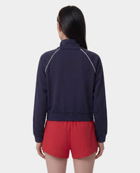 Veste de sport rétro avec logo Signature - Bleu marine foncé