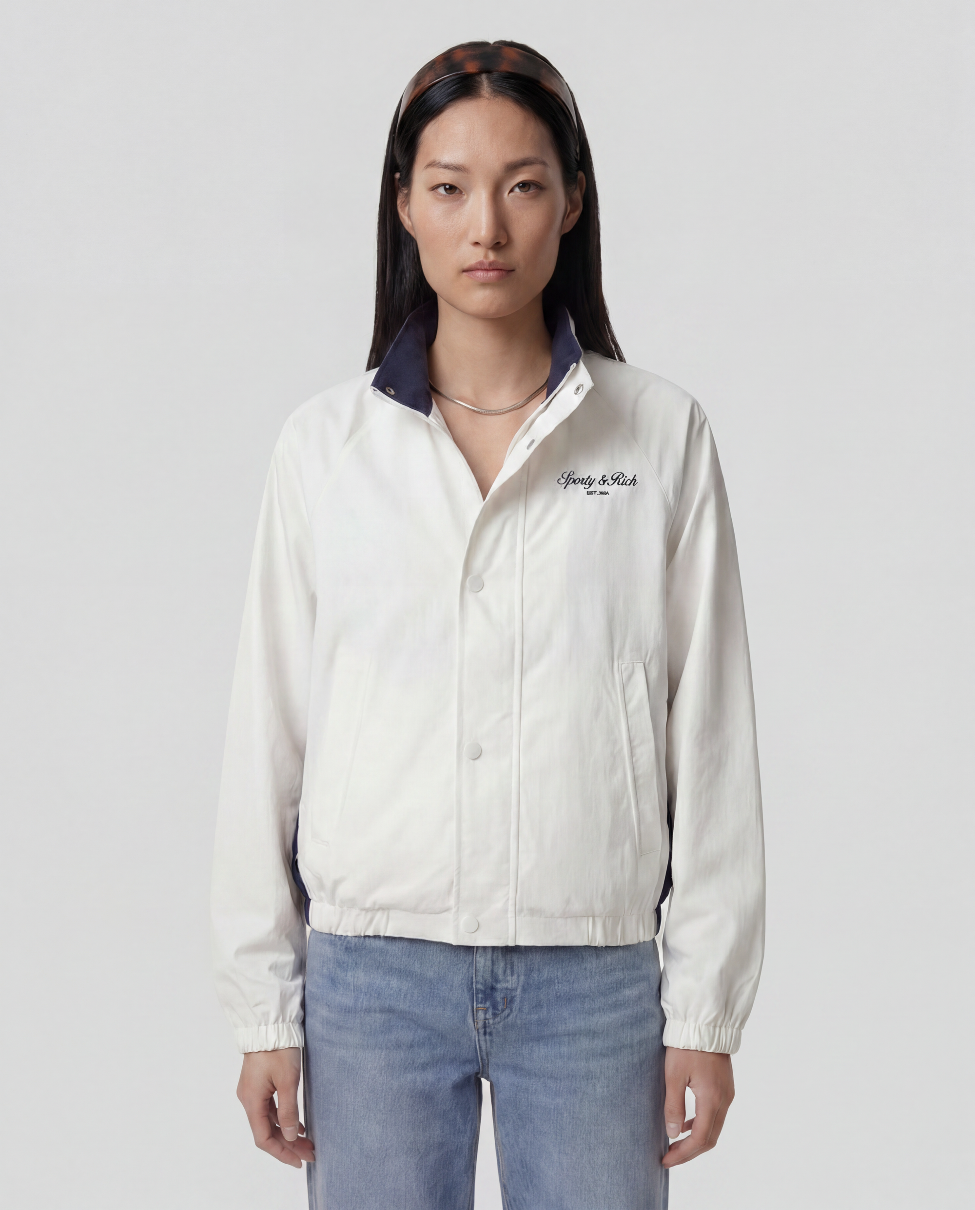 Veste Signature NY Contrast - Blanc