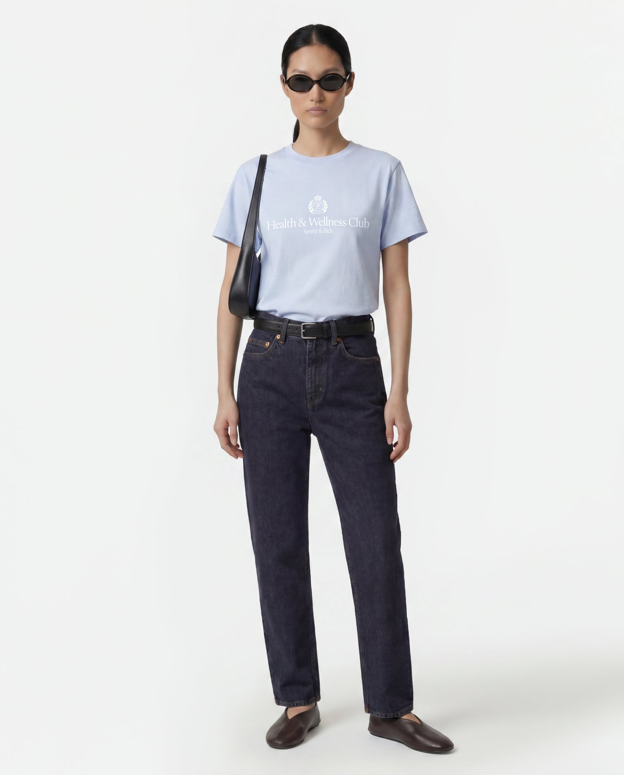 T-shirt H&W Crest - Ciel