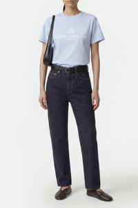 T-shirt oversize H&W Crest - Ciel