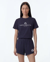 T-shirt H&W Crest - Bleu marine foncé