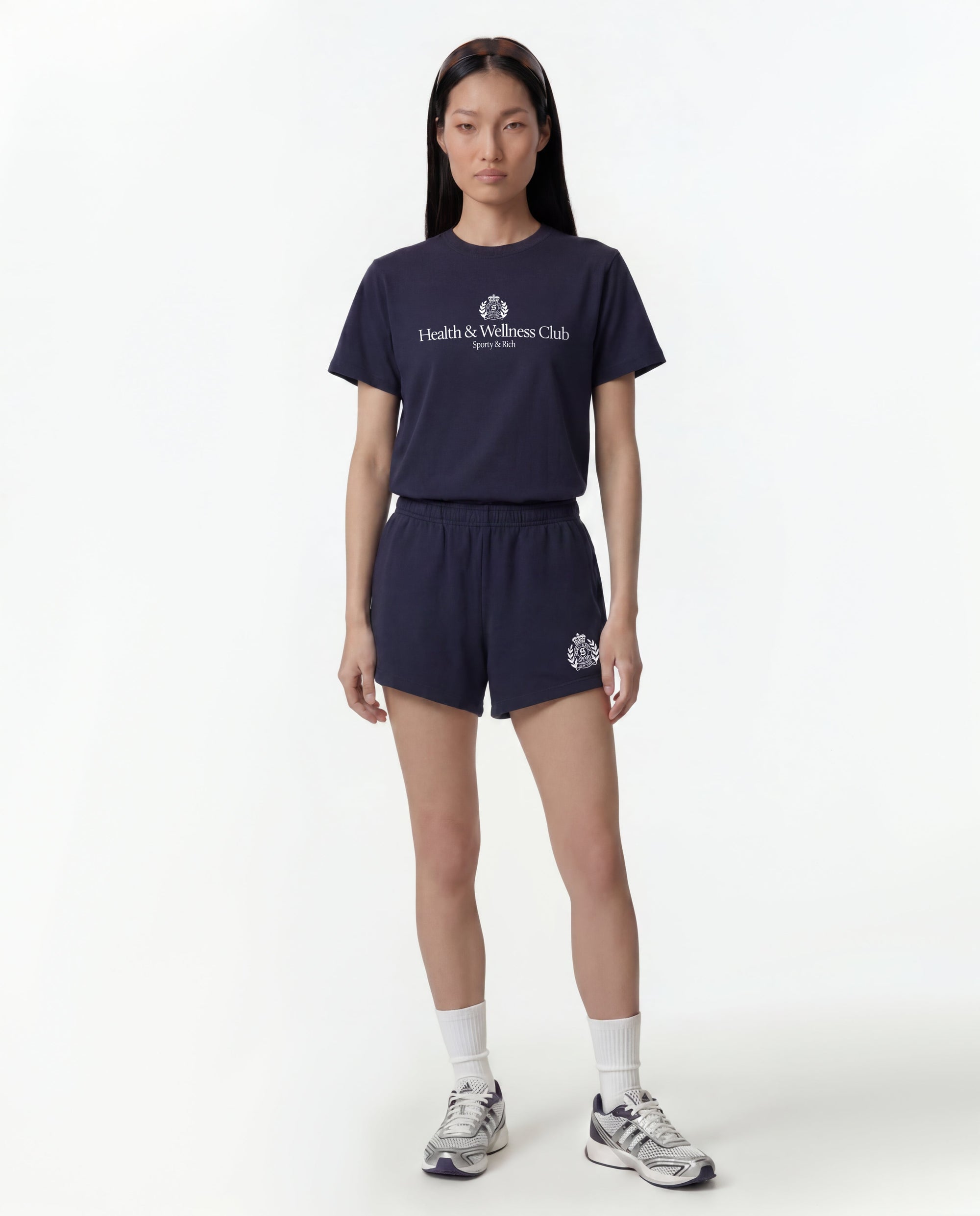 T-shirt H&W Crest - Bleu marine foncé