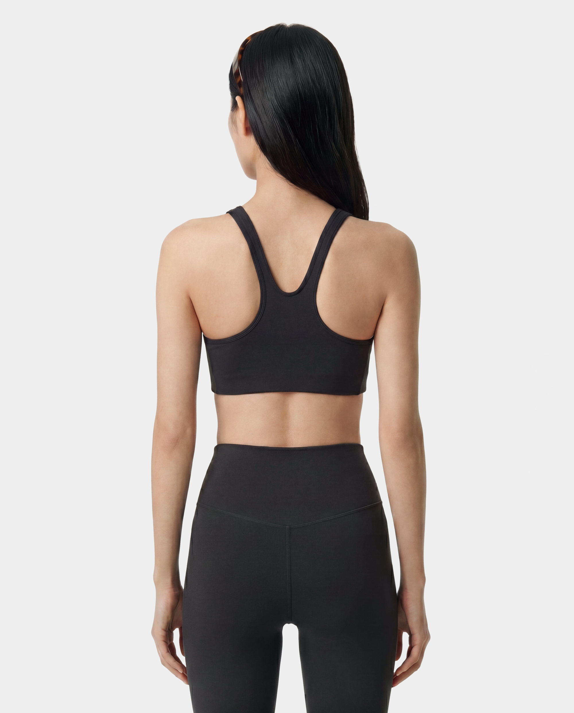 Soutien-gorge de sport avec logo Serif - Carbon