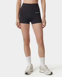 Short de cycliste court avec logo Serif - Carbone