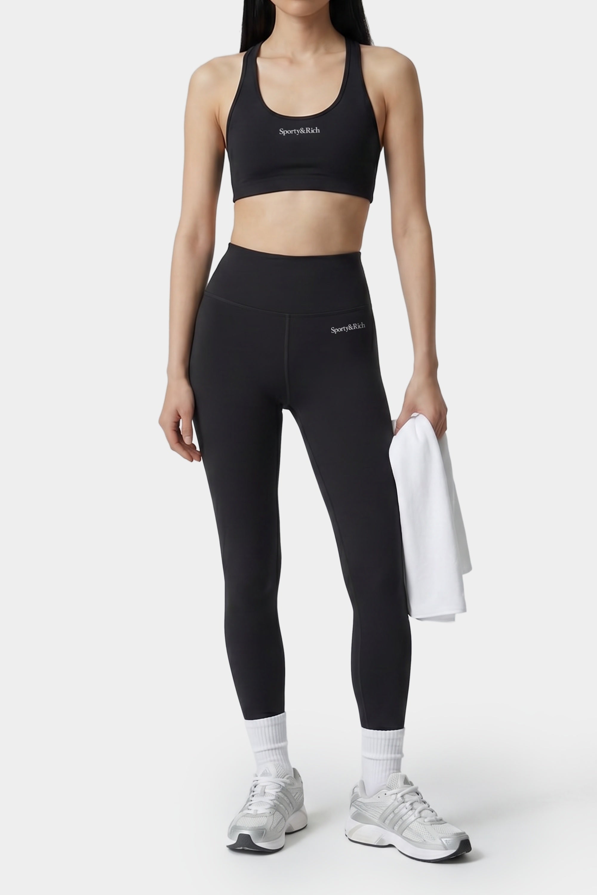 Legging à logo Serif - Carbon