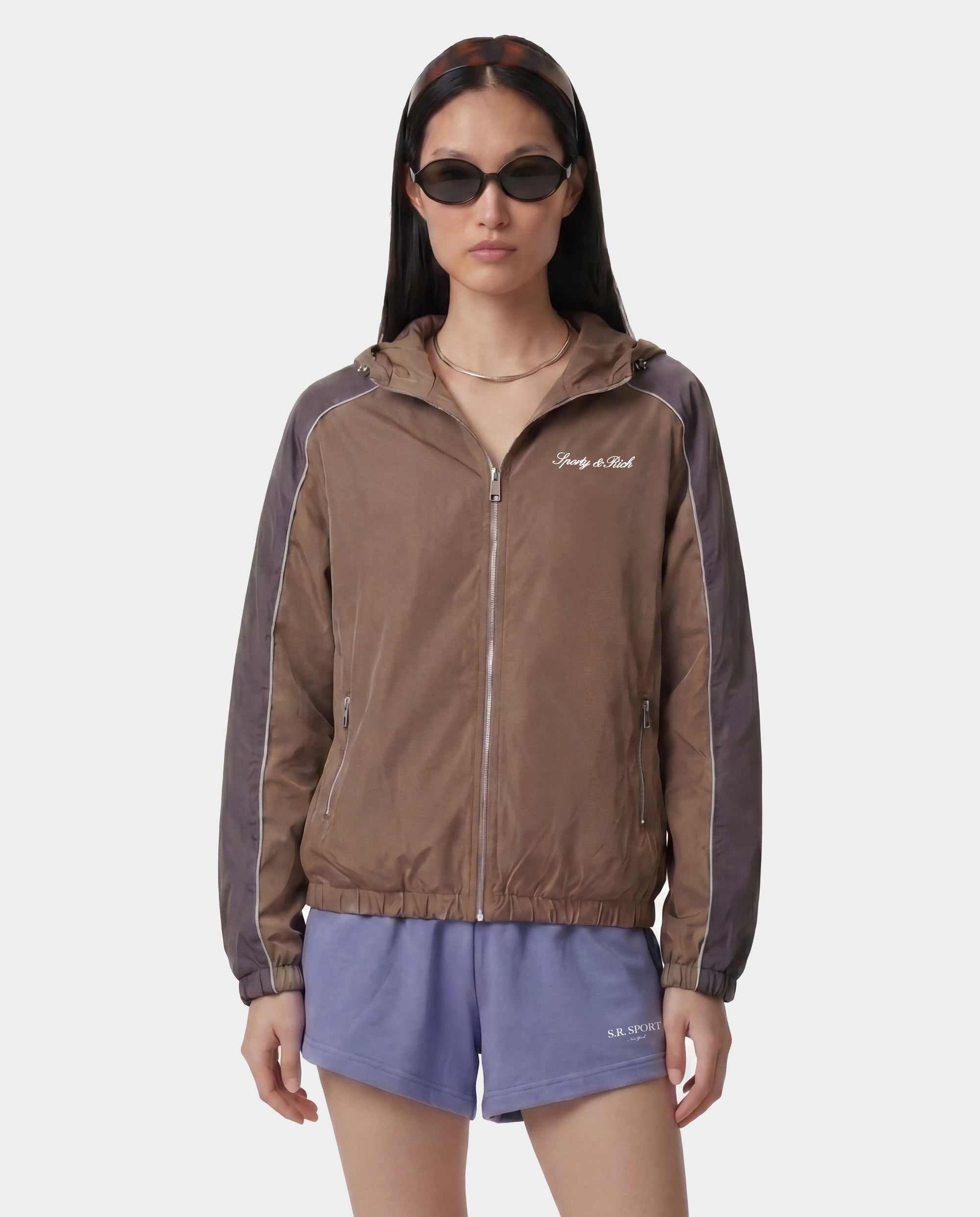 Veste de sport avec logo Serif - Sable/Carbone/Blanc
