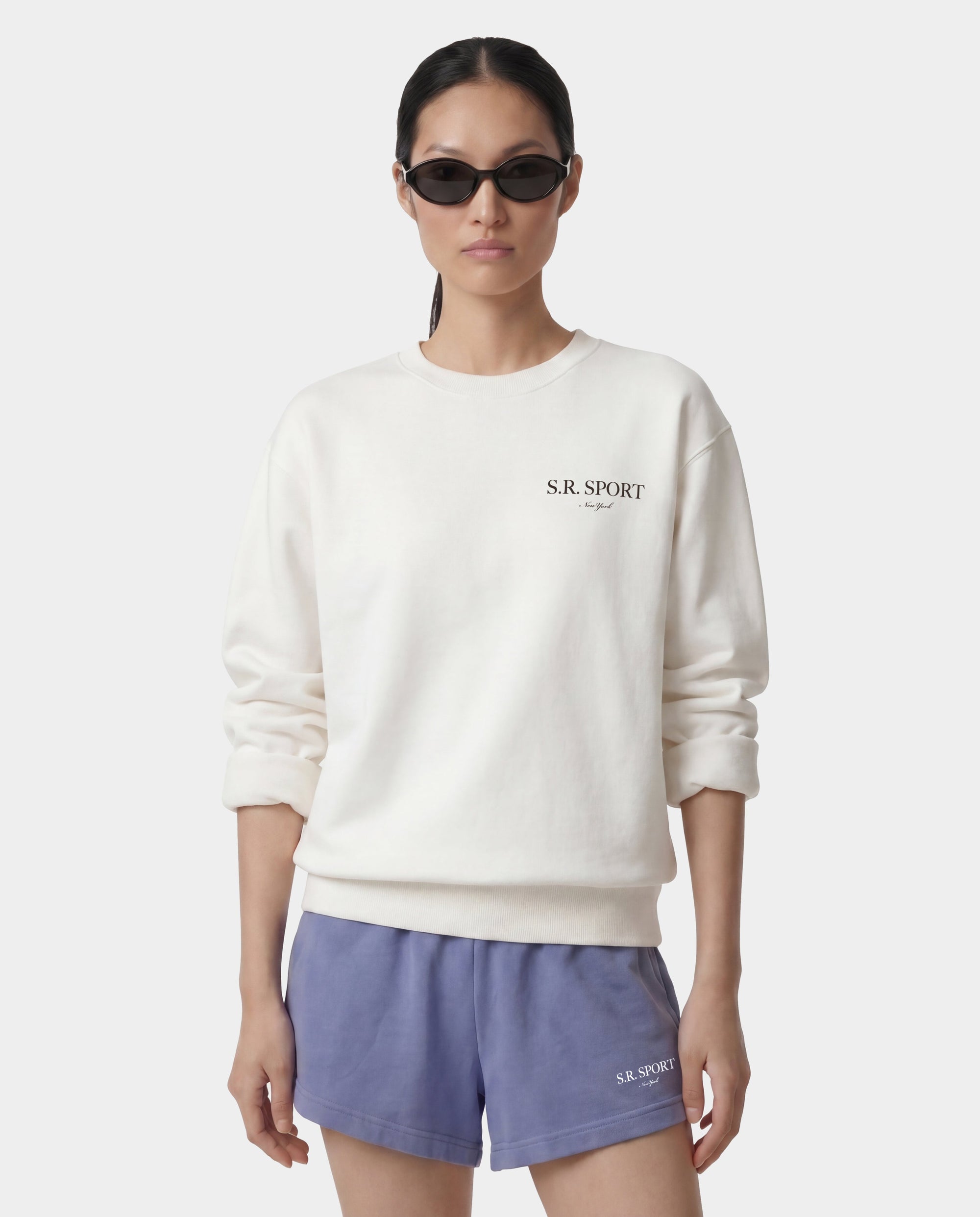 Pull à col rond Wimbledon - Écru
