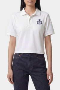 NY Crest Pique Polo - White