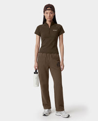 Pantalon de survêtement large brodé NY Crest - Sable