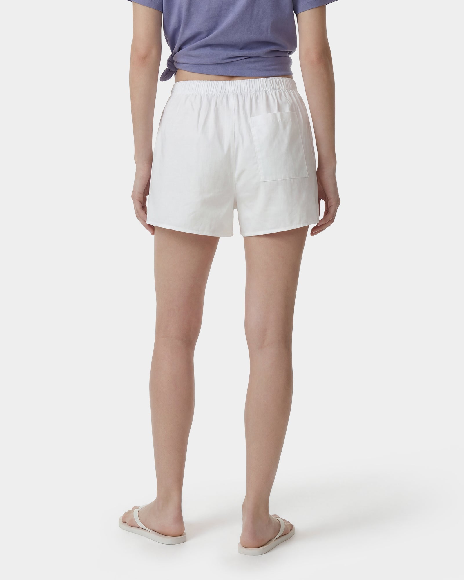 Short Ring au logo Signature - Blanc