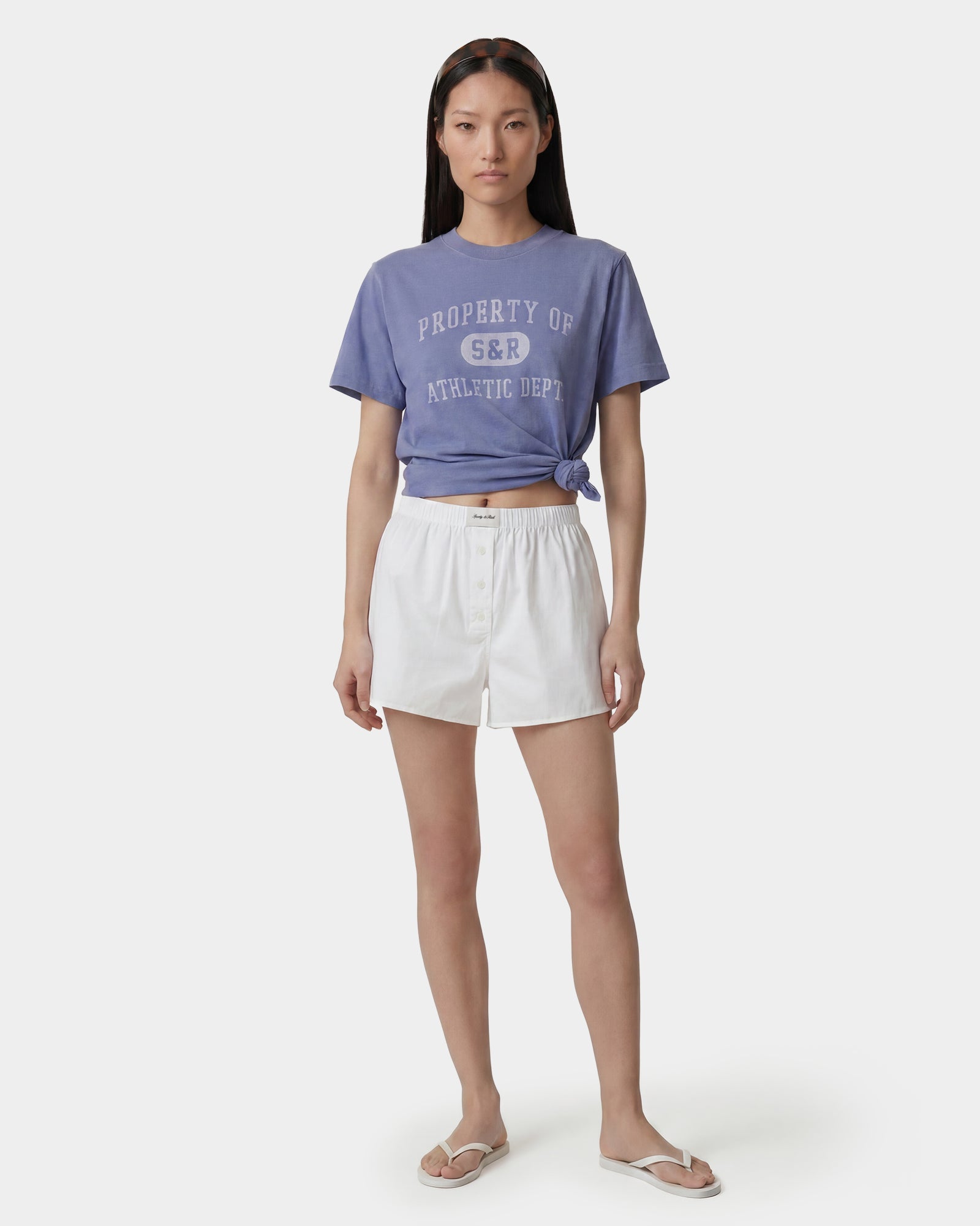 Short Ring au logo Signature - Blanc