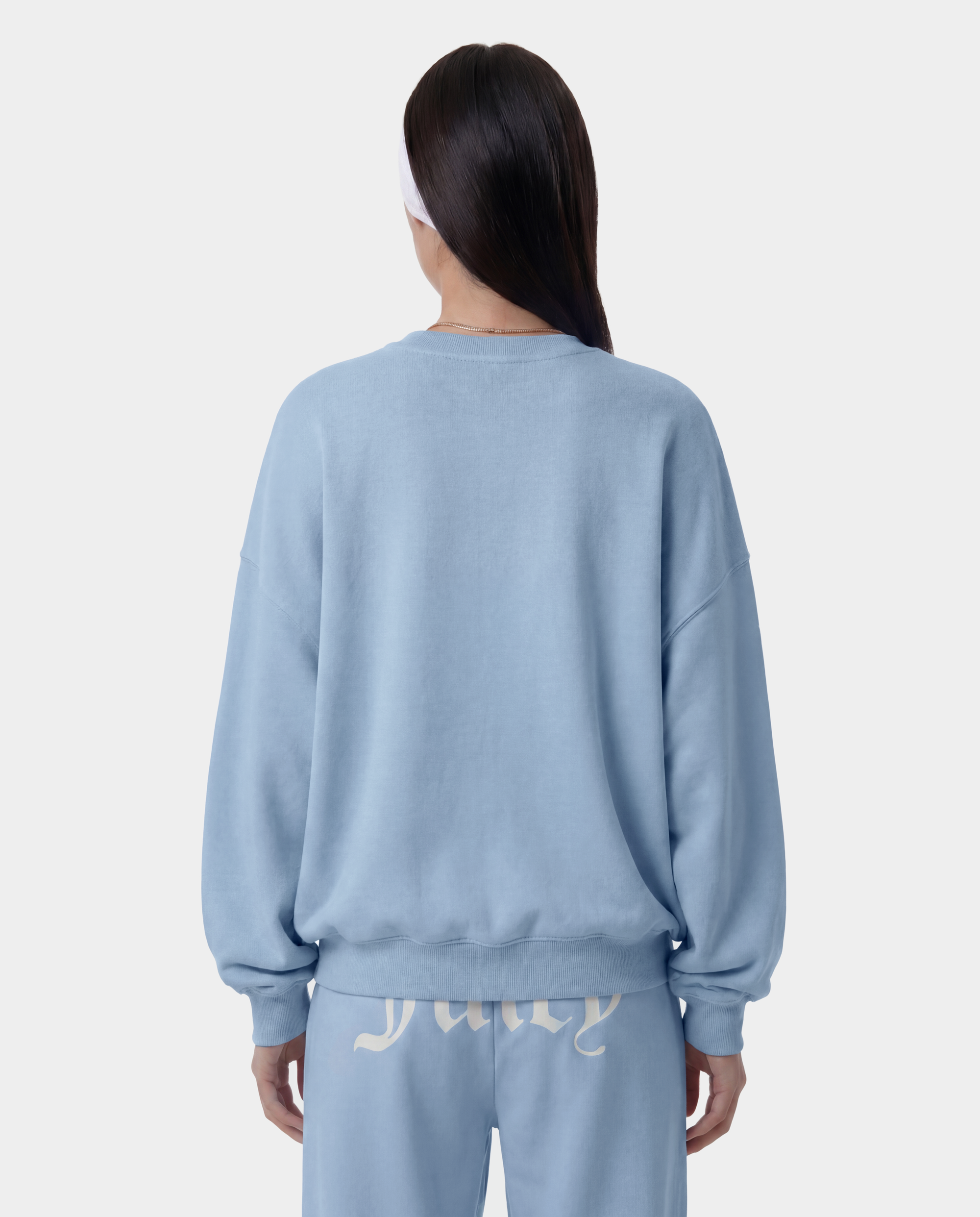 T-shirt à col rond avec emblème Juicy - Bleu ciel