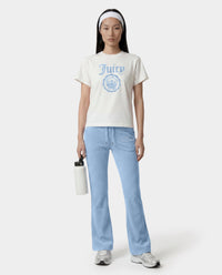 T-shirt Juicy Emblem Essentials - Blanc/Bleu ciel