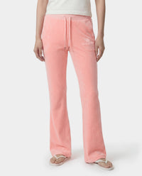 Pantalon de survêtement en velours « Juicy Script » - Rose