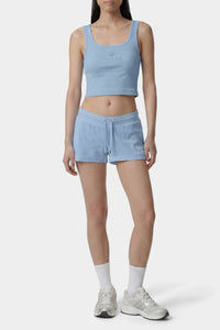Juicy Crown Ribbed Tank - Sky Blue