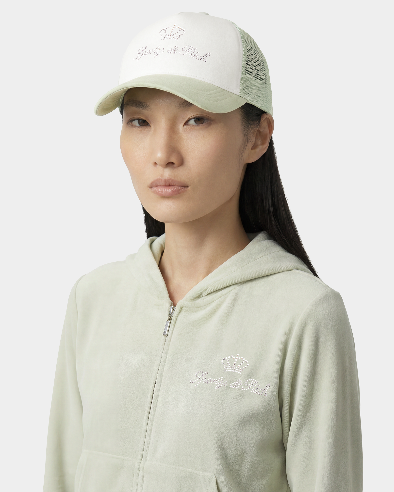 Casquette Trucker Juicy Crown - Blanc/Sauge