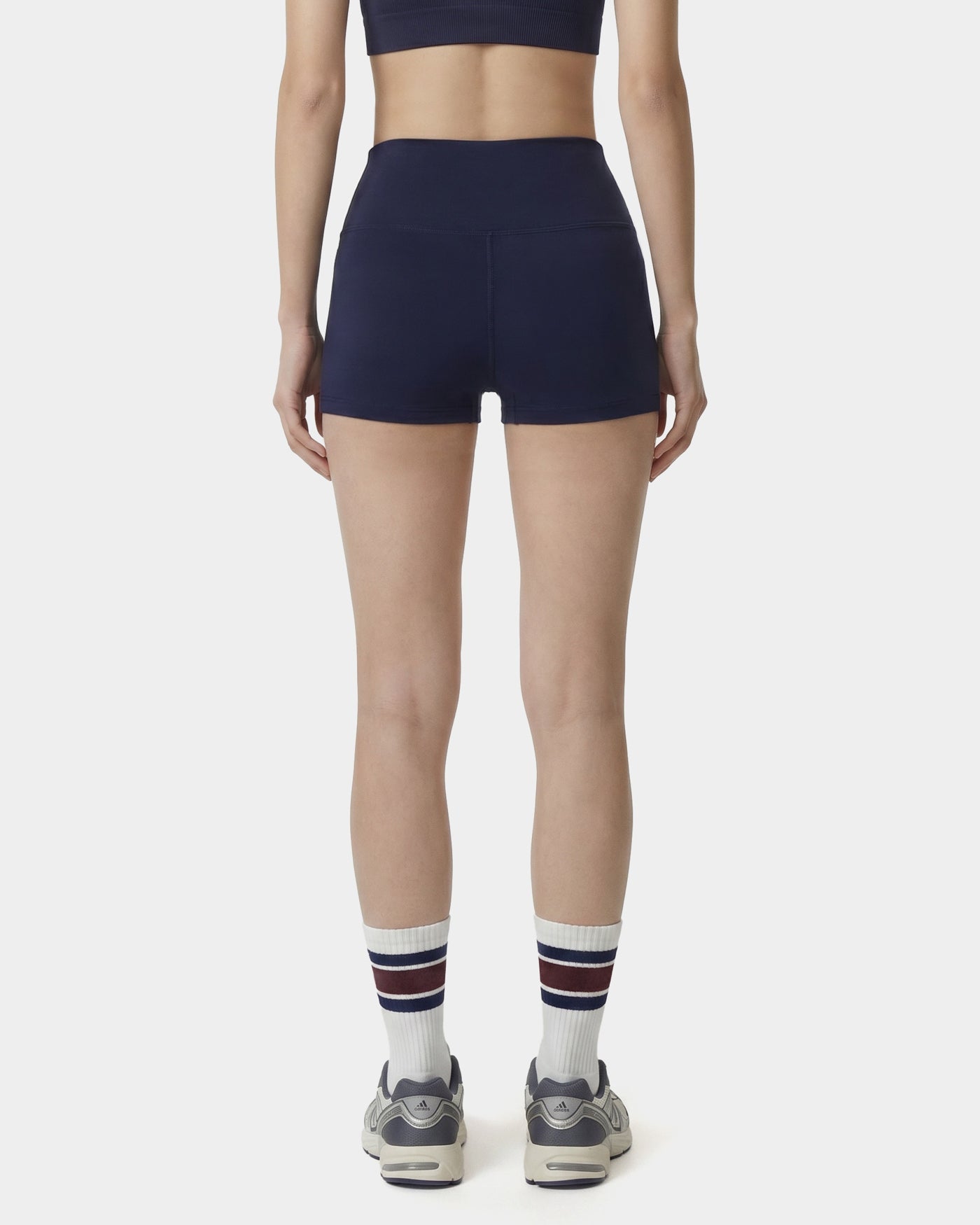 Short de cycliste mini Signature Logo - Bleu marine/Blanc