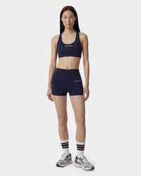 Short de cycliste mini Signature Logo - Bleu marine/Blanc