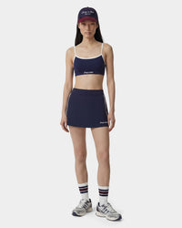 Soutien-gorge de sport Signature Logo - Bleu marine/Blanc