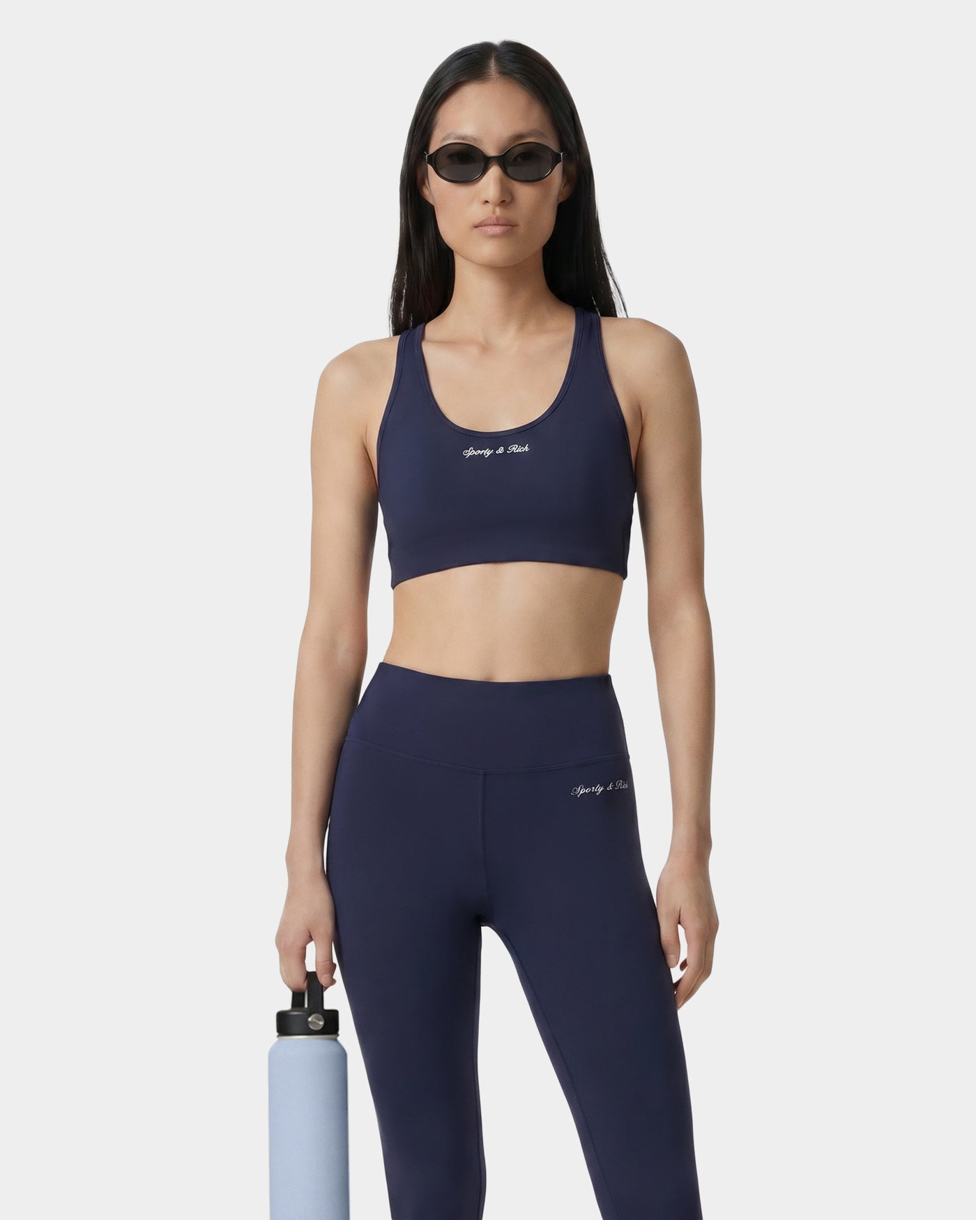 Soutien-gorge de sport Signature Logo - Bleu marine