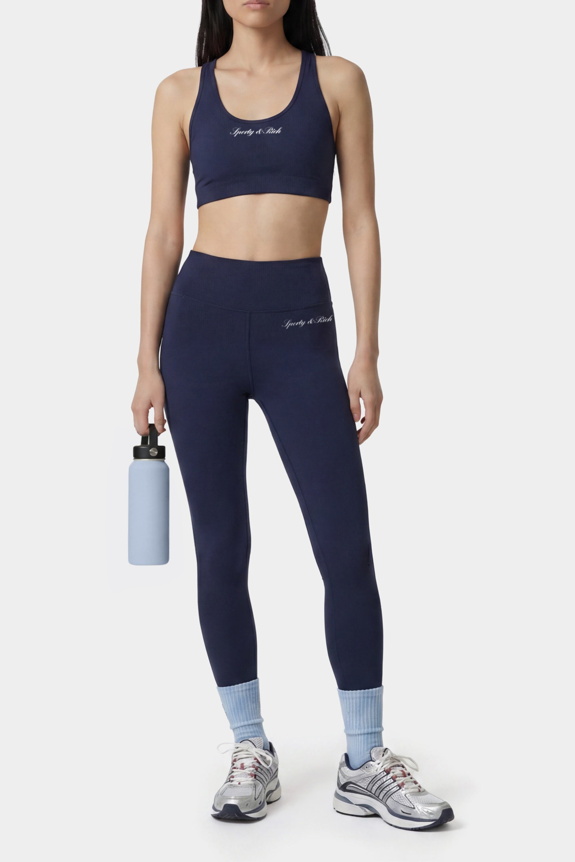 Brassière de sport Signature Logo - Bleu Marine