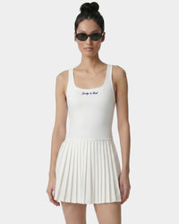 Robe de tennis au logo emblématique - Blanc