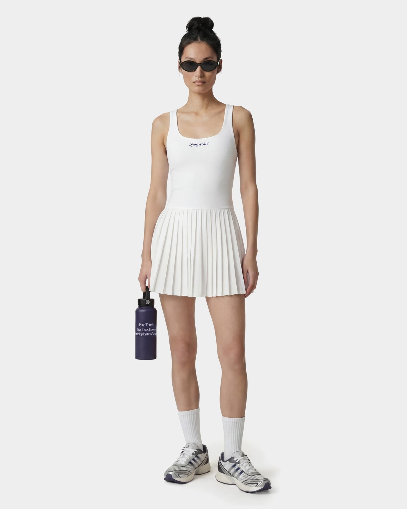 Robe de tennis au logo emblématique - Blanc