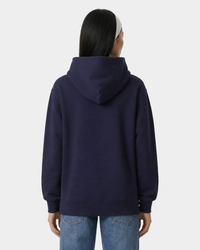Sweat à capuche brodé « Syracuse » - Bleu marine/Blanc