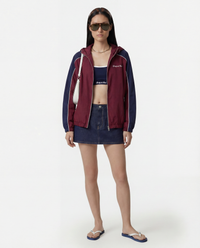 Veste de sport à logo emblématique - Bordeaux/Blanc/Bleu marine