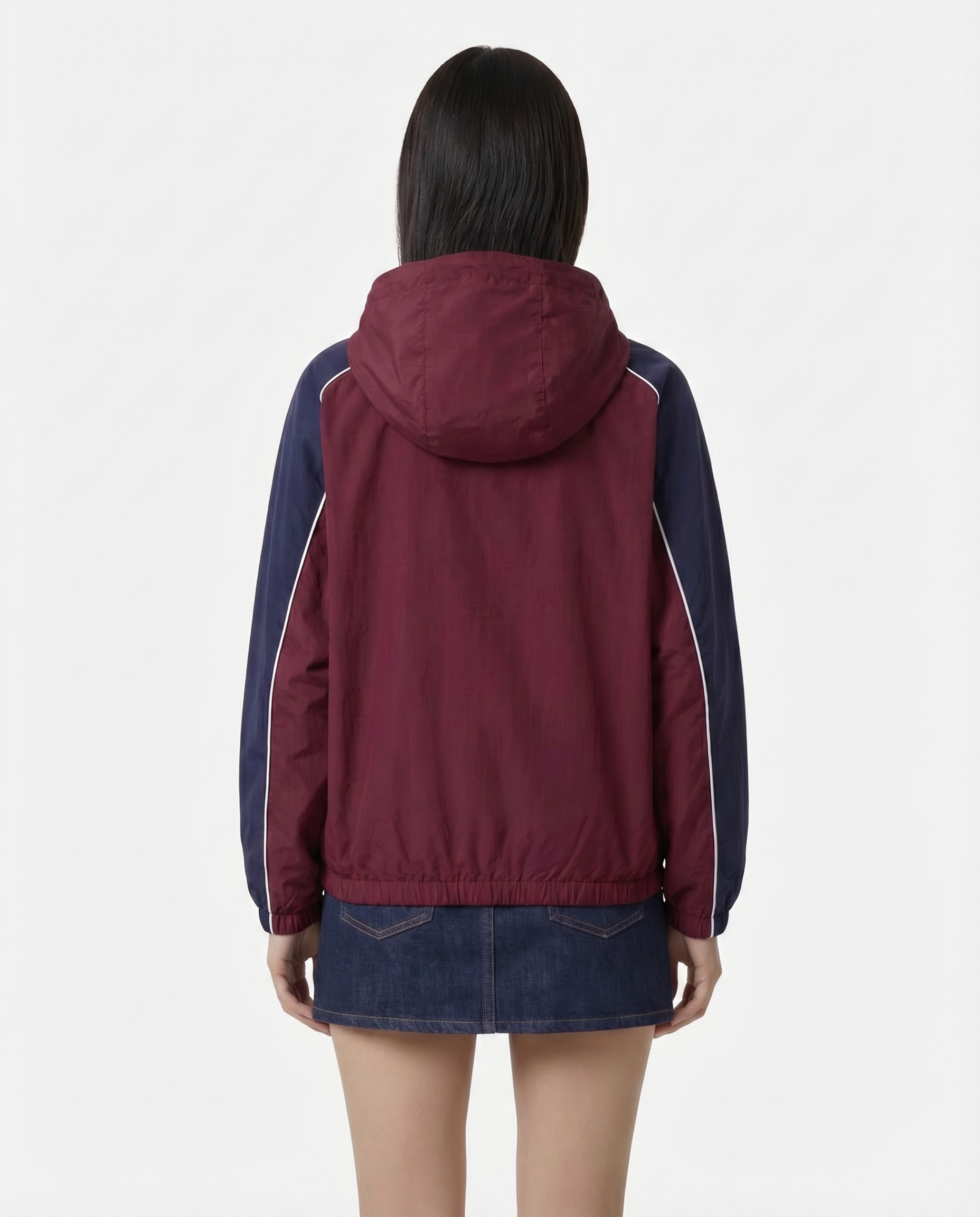 Veste de sport à logo emblématique - Bordeaux/Blanc/Bleu marine