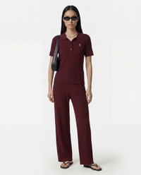 Pantalon côtelé SRC - Bordeaux
