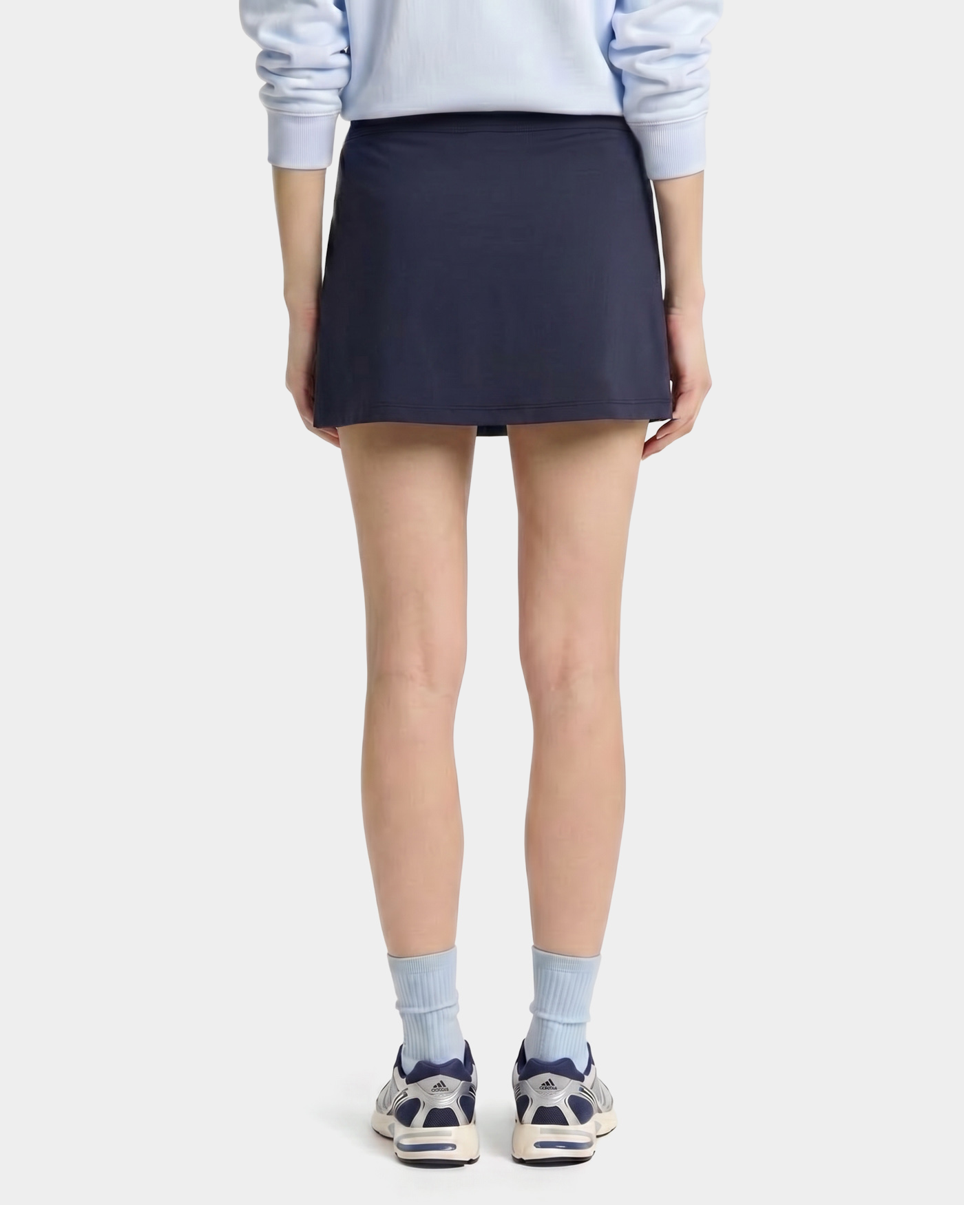 Jupe de tennis Signature Logo - Bleu marine/Blanc
