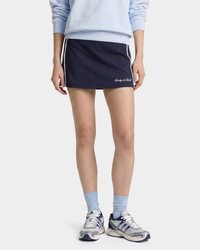 Jupe de tennis Signature Logo - Bleu marine/Blanc
