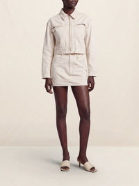 Jupe courte De-Nîmes en denim - Light Beige