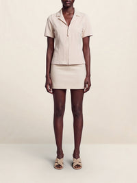 Chemise Tangelo dos nu en laine - Off White