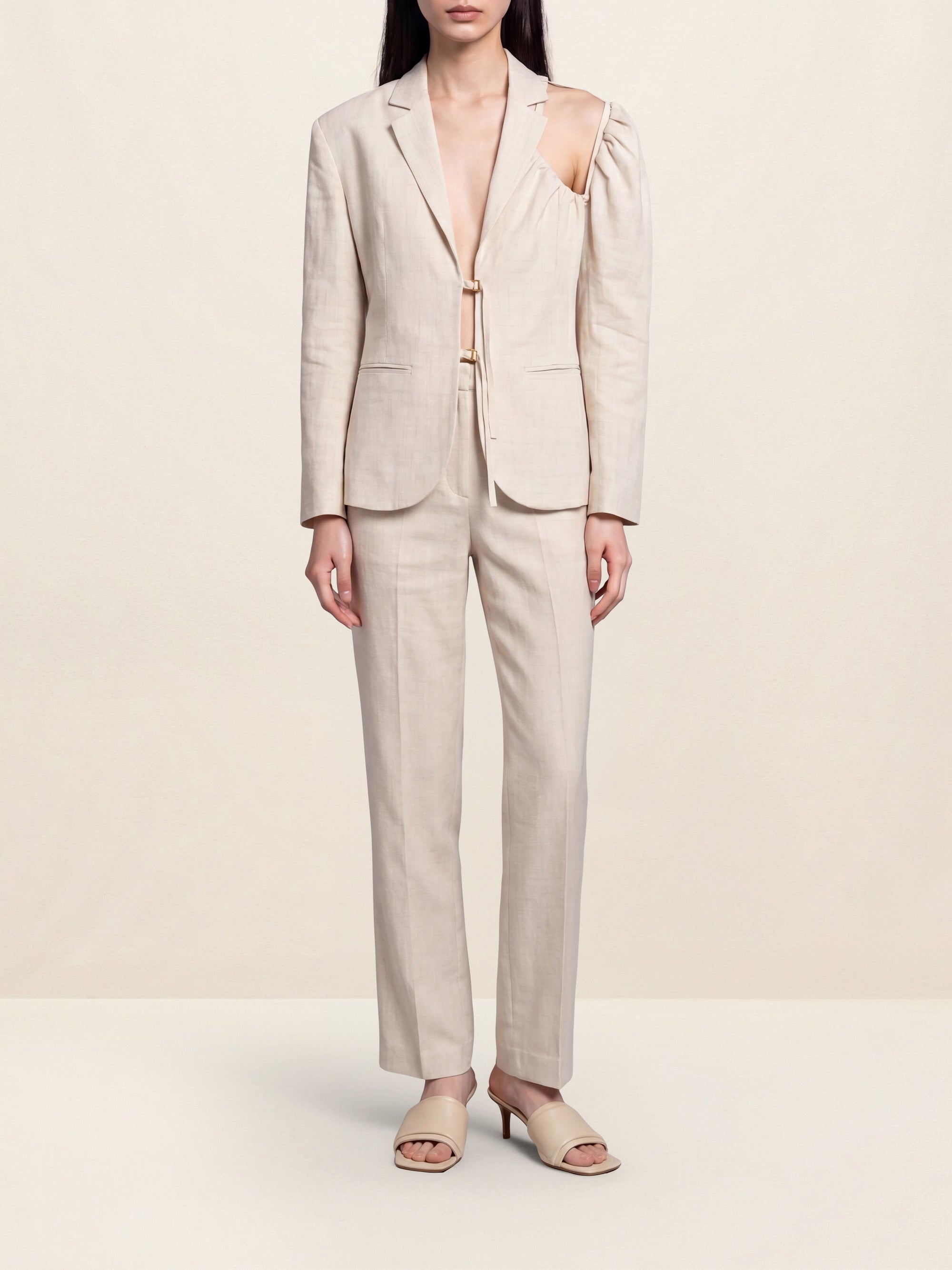 Pantalon Camargue en lin - Off White