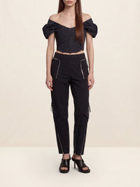 Blouse manches courtes Brasso - Navy