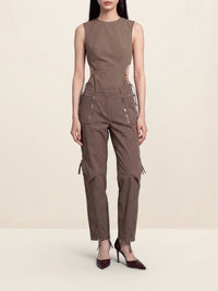 Blouse courte Brasso - Brown