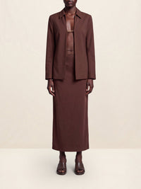 DARK BROWN LA JUPE NOTTE