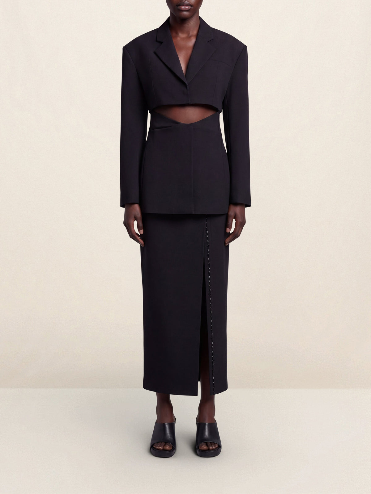 Veste Arles en laine - Black