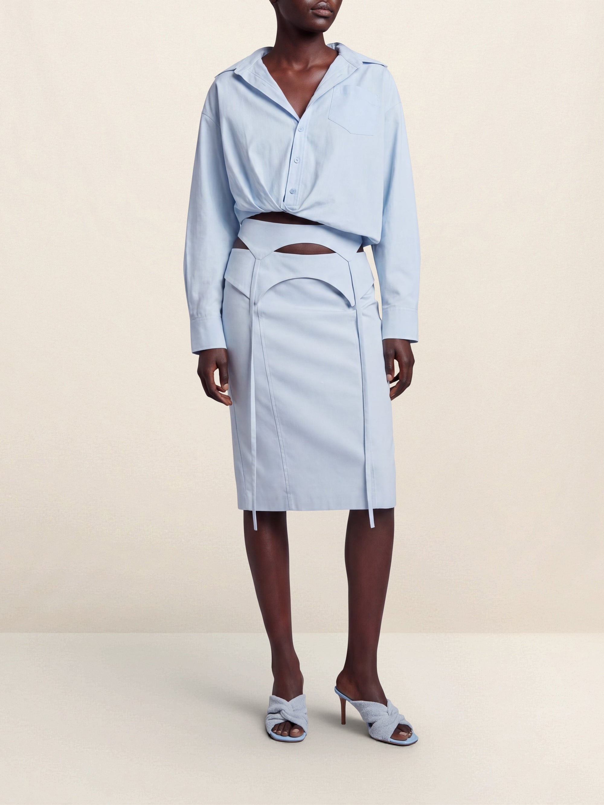 LIGHT BLUE LA CHEMISE MEJEAN
