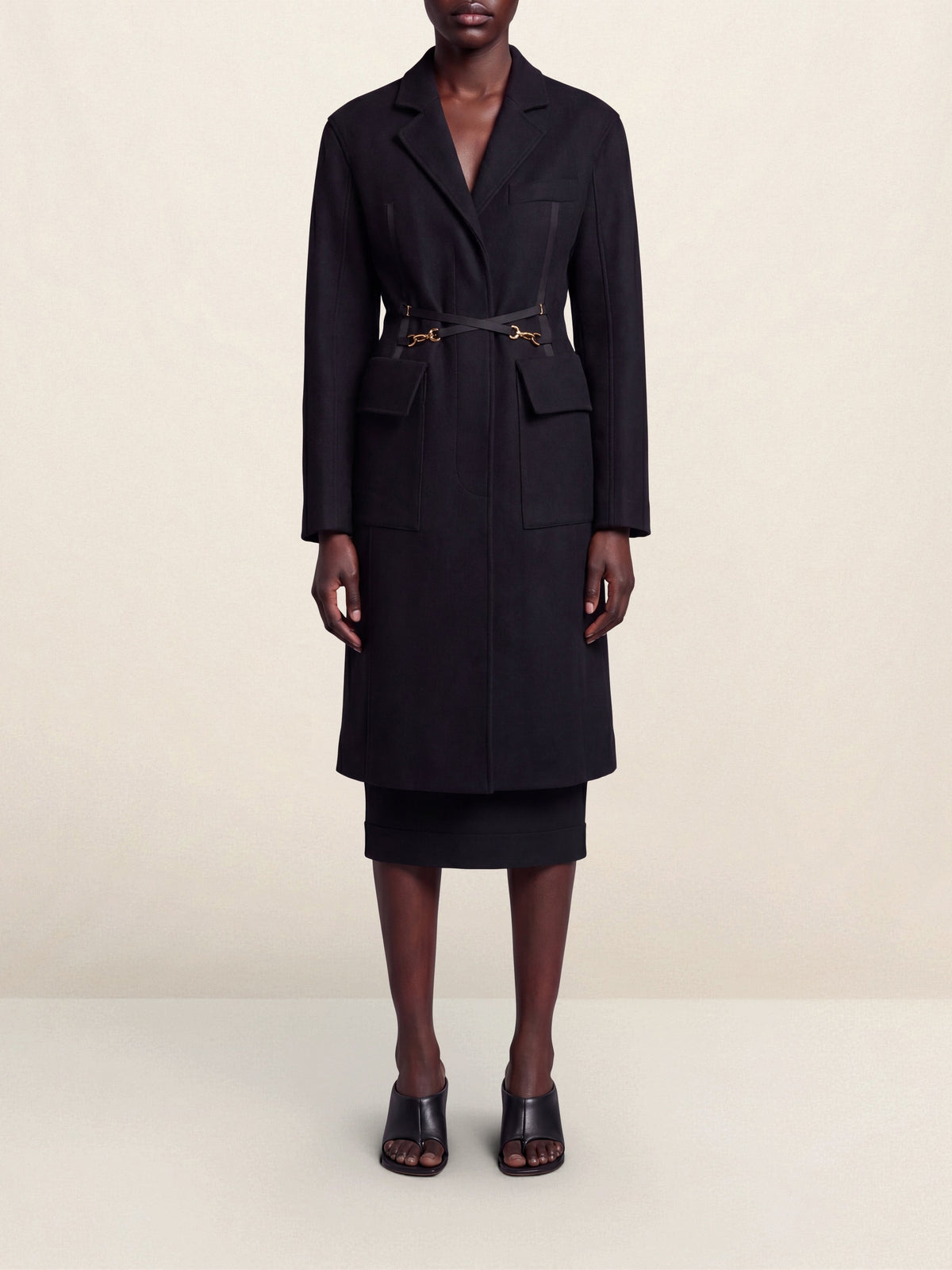 75€ / 4 sold //6 QTY / ST67%   Jupe Valerie en laine - Black