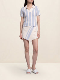 JACQUARD BLUE STRIPES LA JUPE BAGNU