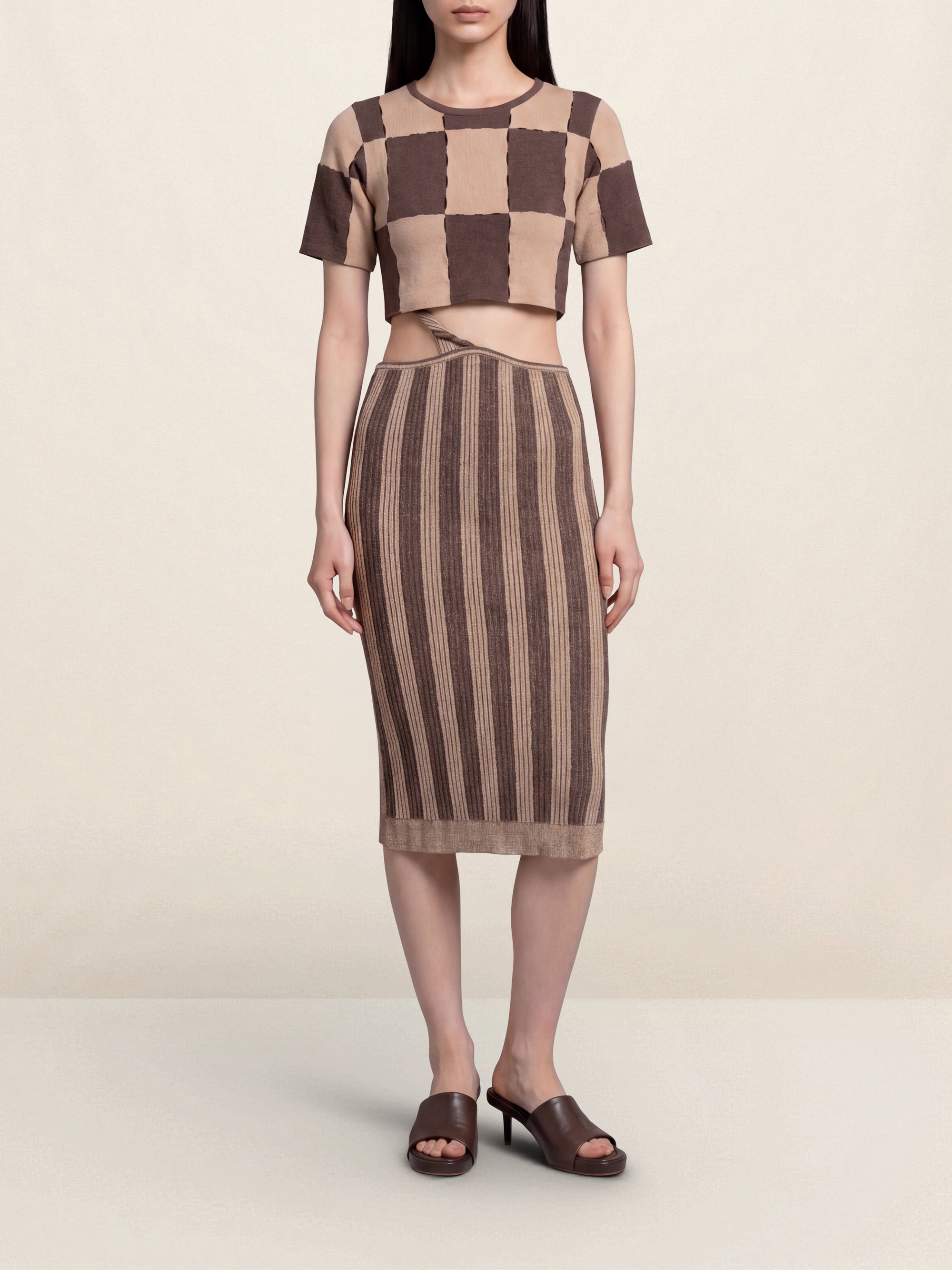 The Gelato Knit Top - Multicolore Brown