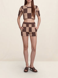 Short cycliste Gelato - Multi Brown