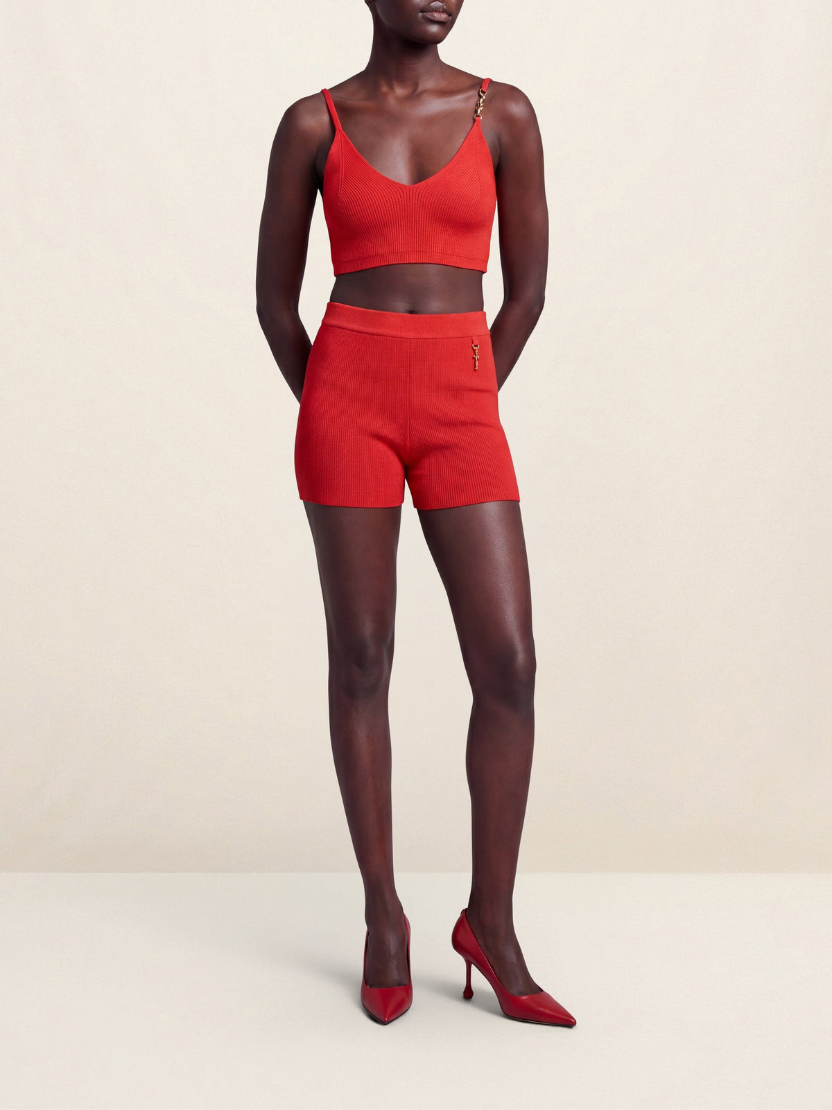 35€ / 3 sold //6 QTY / ST50%   Brassière Pralu en maille - Dark Red
