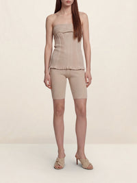 Bustier en maille Lucca - Beige