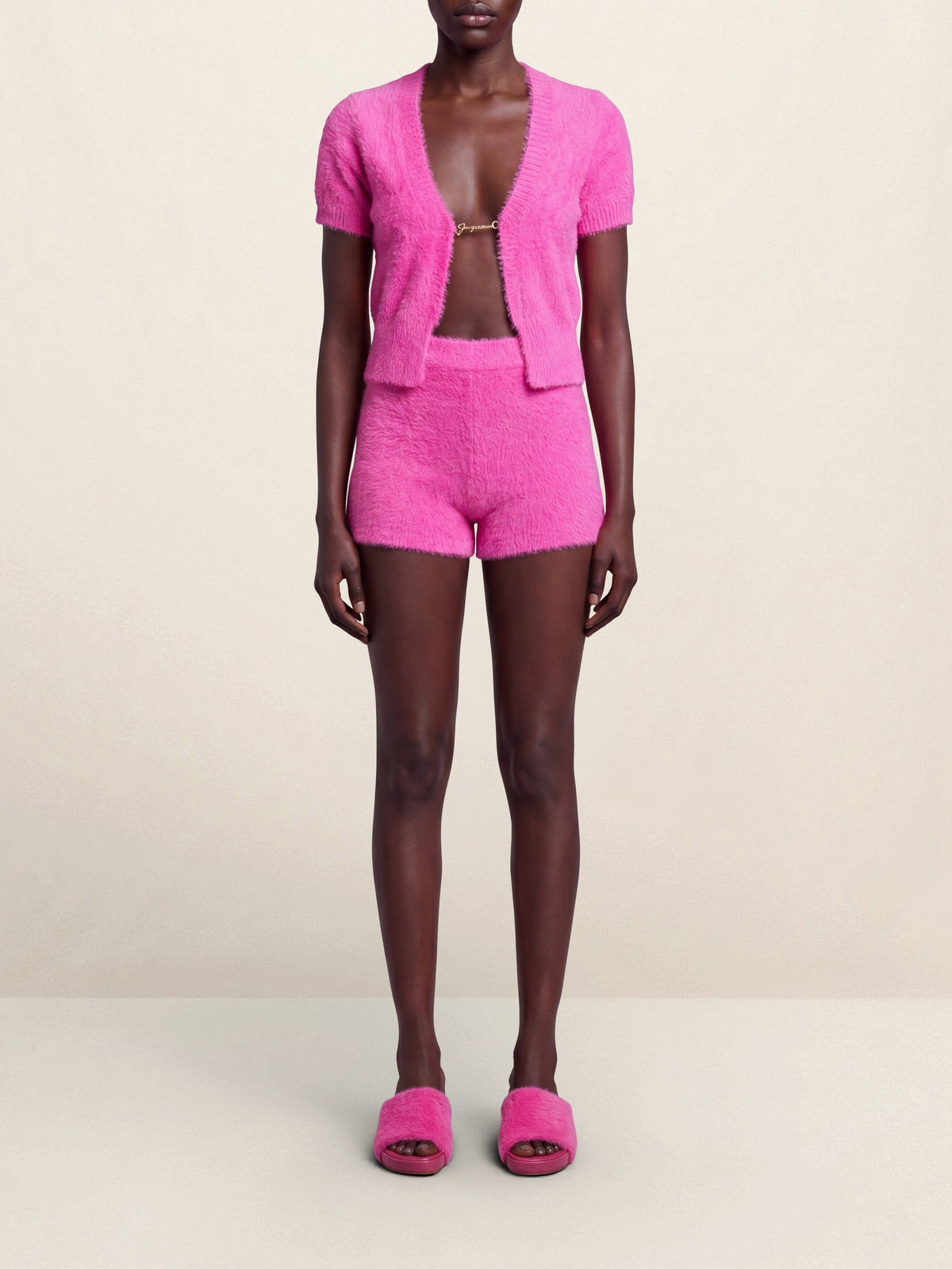 90€ / 2 sold //100 QTY / ST2%   Cardigan en maille Neve - Pink